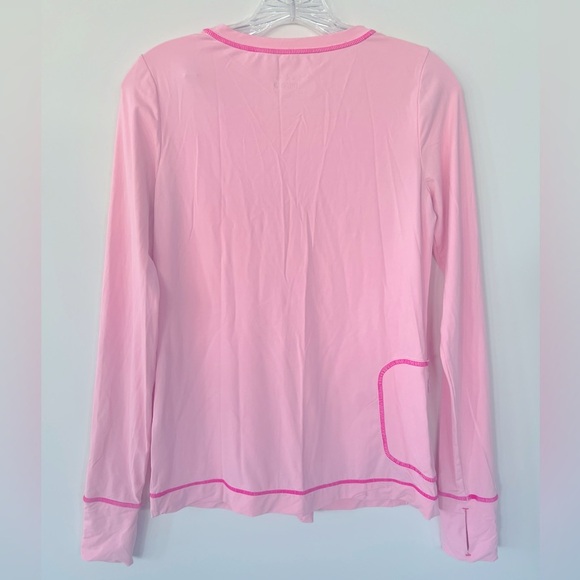 Lilly Pulitzer UPF 50+ Luxletics Renay Sunguard Pink lg sleeve top athletic S - Picture 3 of 8